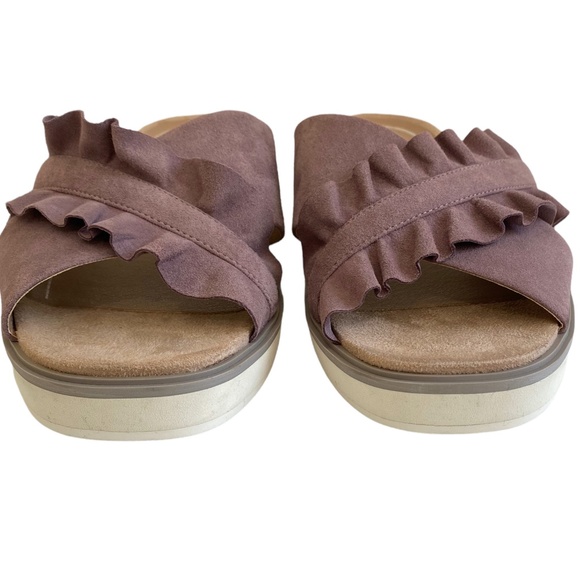 Vionic Azalea Mauve Suede Sandal Size 9 - Picture 7 of 11